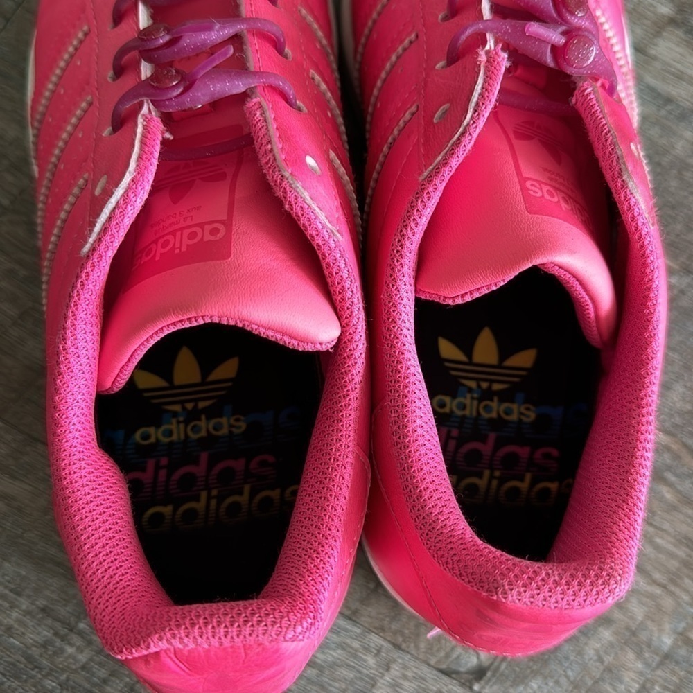 ADIDAS Pink Sneakers, Size 5 - Picture 5 of 7